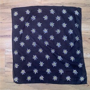 Brown floral bandana